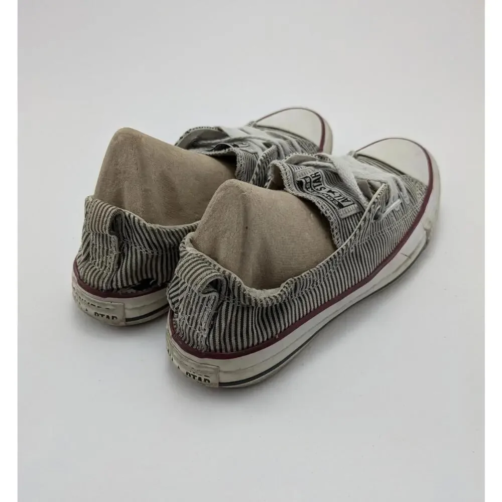 Womens Converse Shoreline‎ Low Top Striped Skate Sneakers Shoes 562034F Size 7